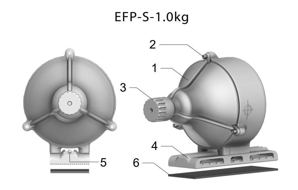 боєприпас для фпв типу "ударне ядро" EFP-S від компанії Shock Wave Dynamics (SWD)